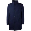 Made In Italy Blue Wool Vergine Jacket In Blue
