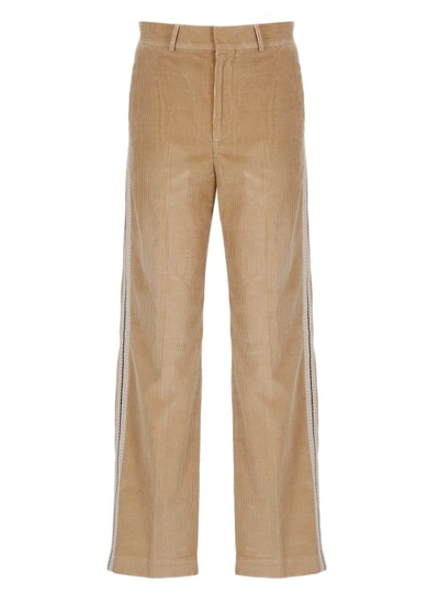 Palm Angels Pantalone Velluto Look In Neutrals