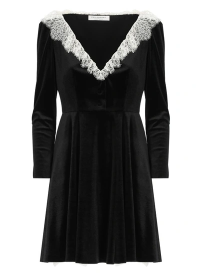 Philosophy Di Lorenzo Serafini Velvet Dress In Black