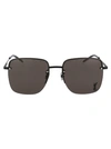 Saint Laurent Square Frame Sunglasses In Black