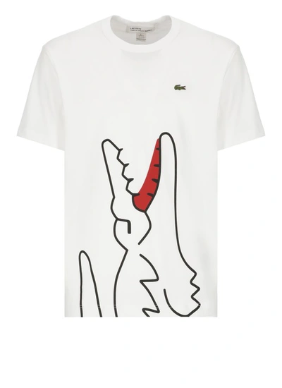 Comme Des Garçons White T-shirt With Print