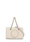 TORY BURCH IVORY LEATHER QUILTED HAND BAG
