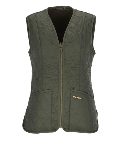 Barbour Betty Fleece Liner In Green