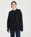 Naadam Luxe Cashmere Oversized Crewneck Sweater In Black