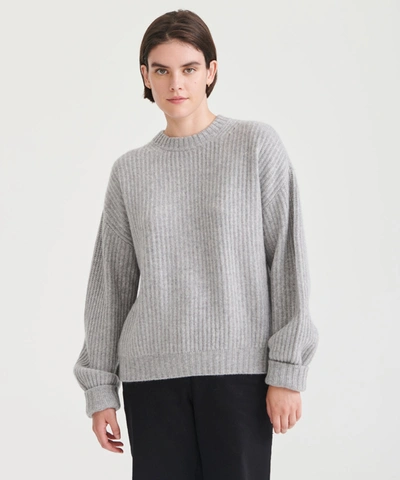 Naadam Super Luxe Cashmere Fisherman Sweater In Cement