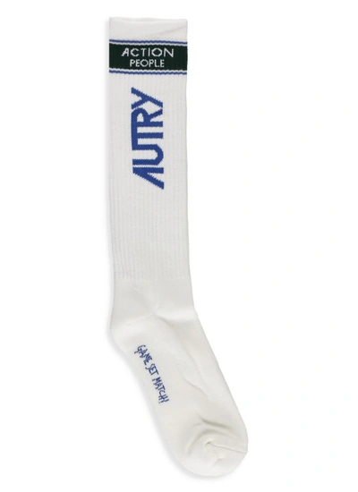 Autry Logoed Socks In White