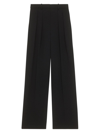Theory Double Pleat Pant In Admiral Crepe In Black