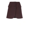 Lanvin Tailored Skirts Bordeaux In Burgundy