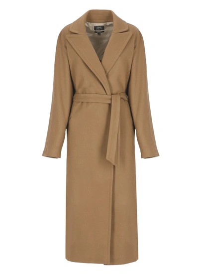 Apc Coat In Brown