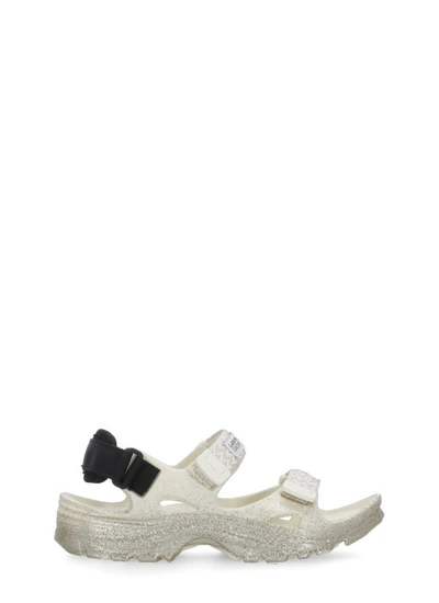 Lanvin Curb Laces Sandals In Grey