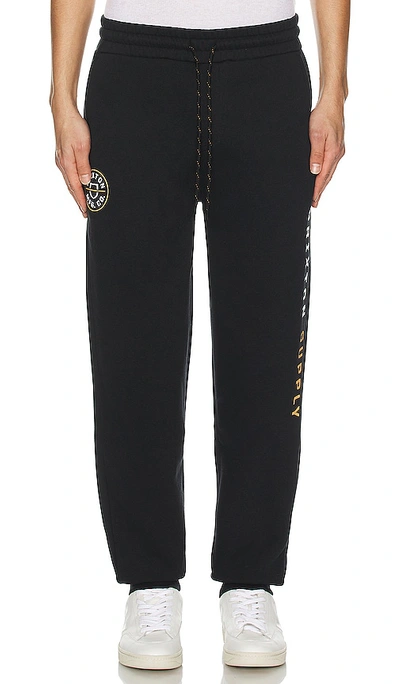 Brixton Crest Line Fleece Sweatpant In Black