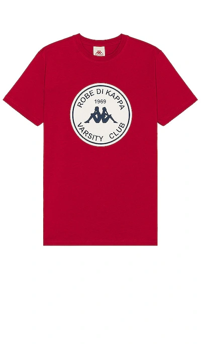 Kappa X Robe Giovani Mano Tee In Red Chily Pepper