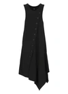 Y's Asymmetric-design Wool Dress In Black