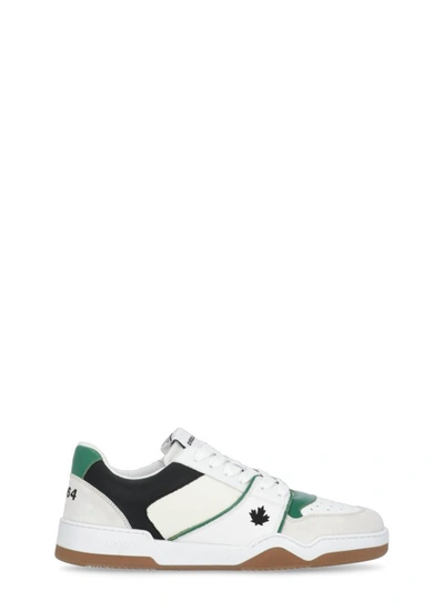 Dsquared2 Spiker Low Top Sneakers In White