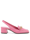 Jimmy Choo Women's Diamond Tilda Slingback Heeled Loafers In Pink