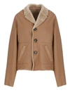 Marni Reversible Shearling Jacket In Brown