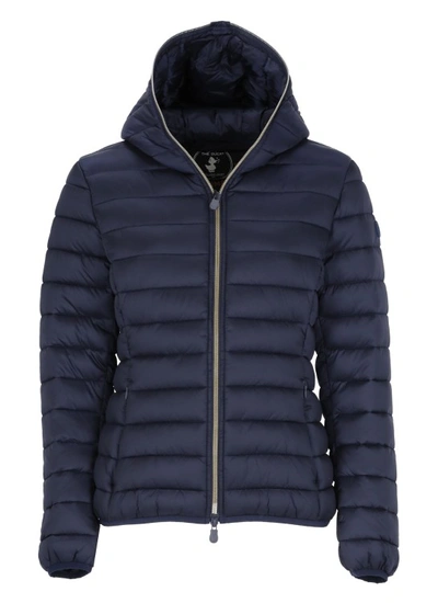 Save The Duck Alexis Padded Short Jacket In Blue