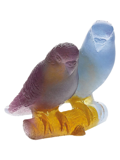 Daum Lovebirds Figurine In Multi