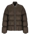 RICK OWENS PADDED AND QUILTED DOWN JACKET