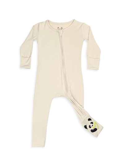 Bellabu Bear Unisex Oat Convertible Footie - Baby, Little Kid In Open Beige