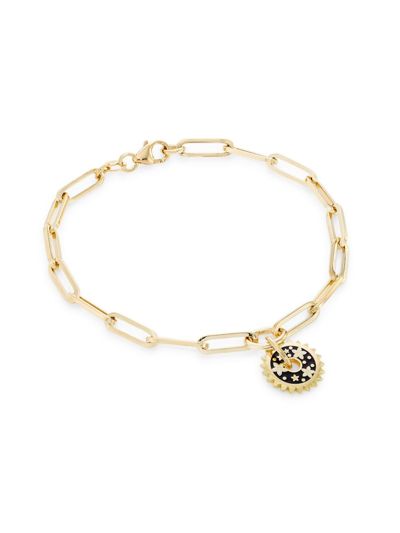 Foundrae Women's Resilience Blossoms 18k Yellow Gold & Enamel Clip Chain Bracelet