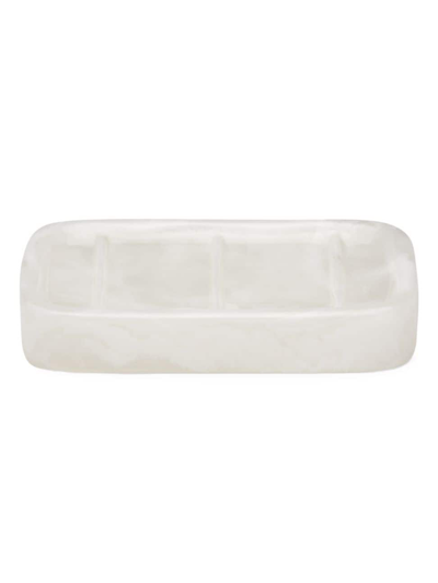 Pigeon & Poodle Abiko Rectangular Soap Dish In White