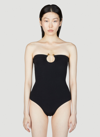 BOTTEGA VENETA KNOT RING STRETCH NYLON SWIMSUIT