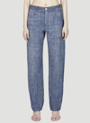 BOTTEGA VENETA DENIM PRINT PANTS