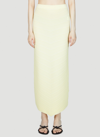Bottega Veneta Women's Knit Cotton-blend Maxi Skirt In Yellow