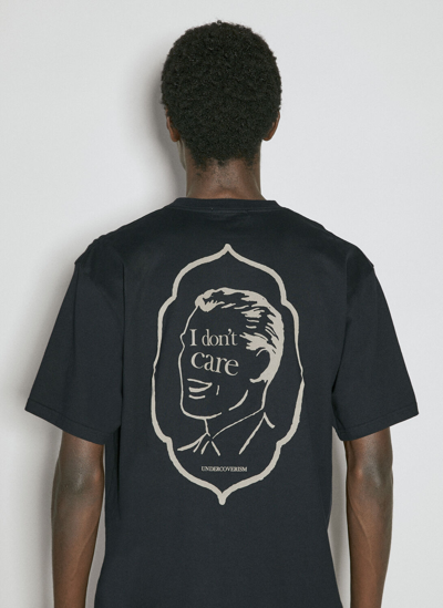 Undercover I Don't Care T-shirt In Black
