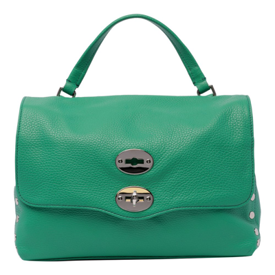 Zanellato Postina Twist Lock Small Tote Bag In Green