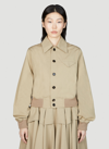 Bottega Veneta Relaxed-fit Button-down Jacket In Beige