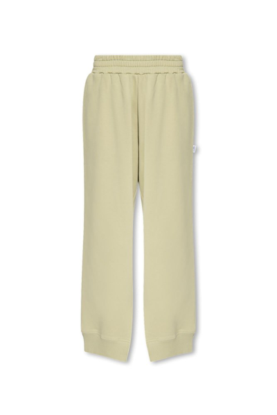 Mm6 Maison Margiela Silt Detailed Cropped Sweatpants In Green