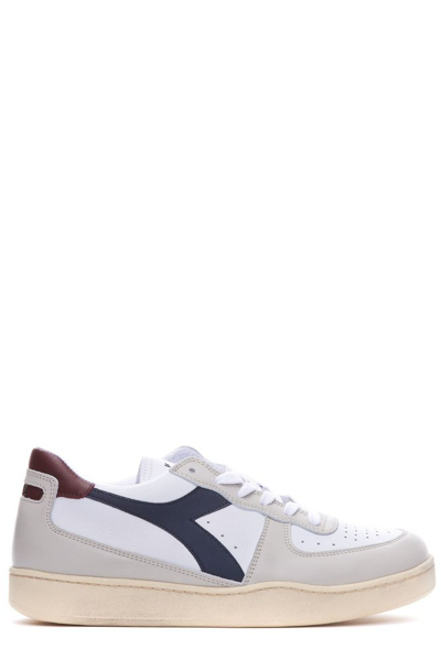 Diadora Mi Basket Low Used In White