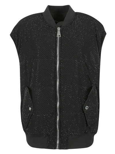 Khrisjoy Embellished Zip In Black