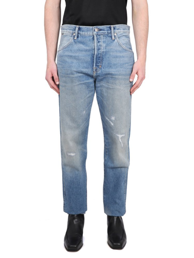 Tom Ford Distressed Straight In Blue