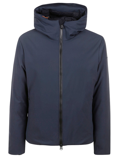 Save The Duck Zip Up Padded Jacket In Blue
