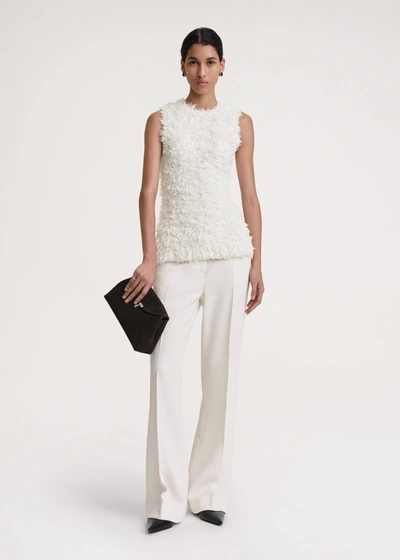 Totême Curly Mulberry Silk Knit White