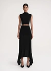 Totême High-neck Evening Top Black In Black