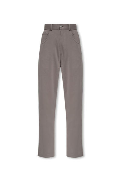 Mm6 Maison Margiela Straight Leg Sweatpants In Taupe