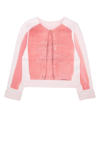 BURBERRY BURBERRY KIDS LOGO EMBROIDERED KNIT CARDIGAN