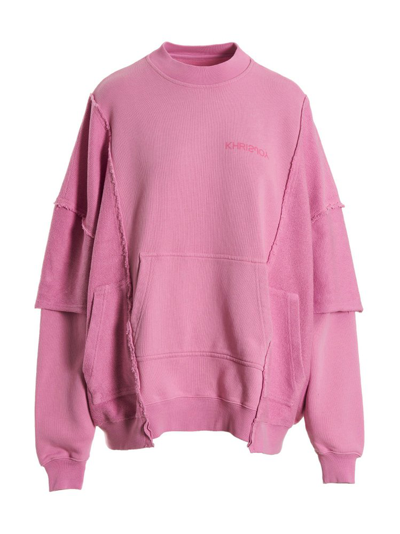 Khrisjoy Patchwork Sweatshirt In Pink