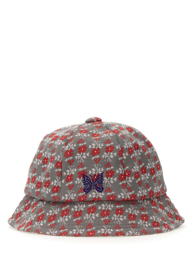 Needles Butterfly Embroidered Floral Printed Bucket Hat In Multicolour