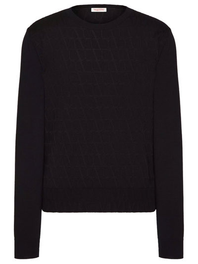 Valentino Toile Iconographe Sweater In Black