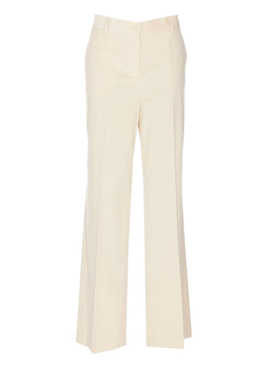 P.a.r.o.s.h . Wide Leg Tailored Trousers In White