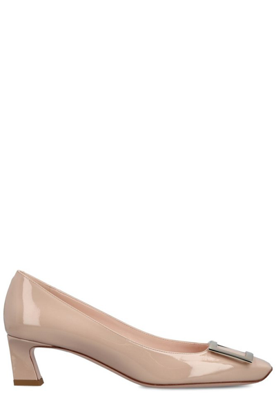 Roger Vivier Belle Vivier Buckle Pumps In Pink