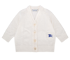 BURBERRY BURBERRY KIDS LOGO EMBROIDERED KNIT CARDIGAN