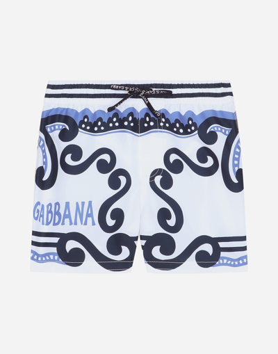 Dolce & Gabbana Boxer Corto In White