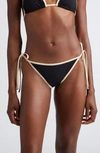 TOTÊME STRIPE EDGE SIDE TIE BIKINI BOTTOMS