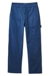 Brixton Alameda Wide Leg Utility Pants In Deep Sea